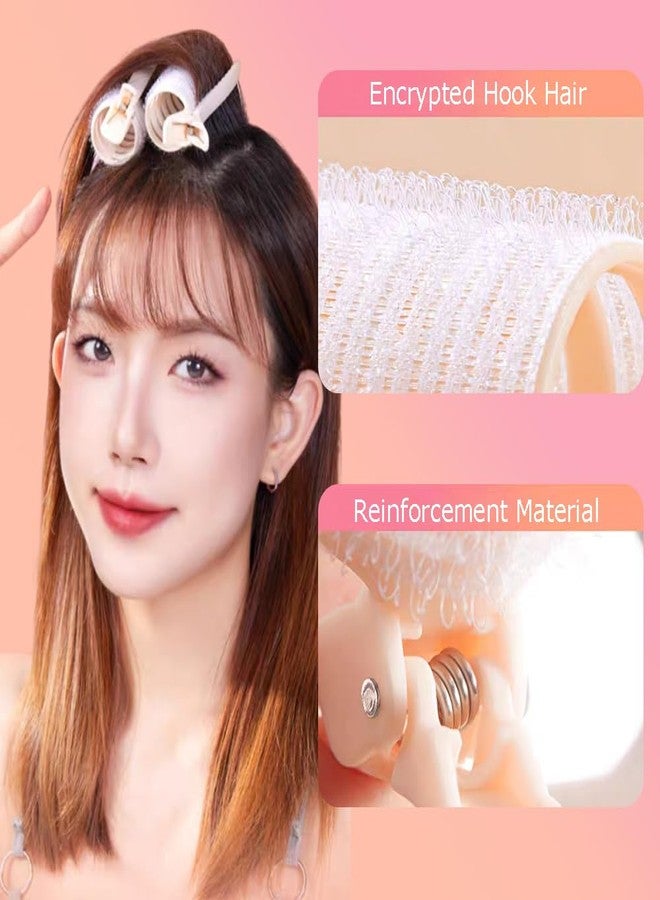 Ouliget 2 in 1 Bangs Hair Rollers with Clip Hair Styling Clips Set,Volumizing Clips Root Lifting,Portable Bangs Curler DIY Volume Clip for Fluffy Hairstyles,4 PCS - Image 4